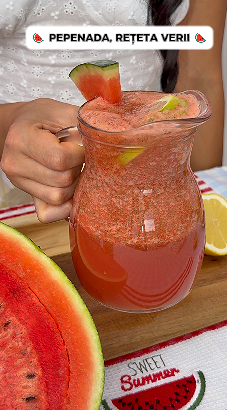 Reteta-Limonada cu pepene rosu