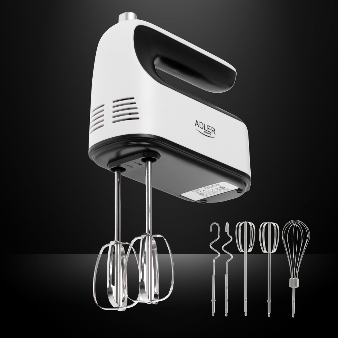 Mixer de Mână cu 9 Viteze și 600 W - 2 Palete, 2 Cârlige, 1 Tel