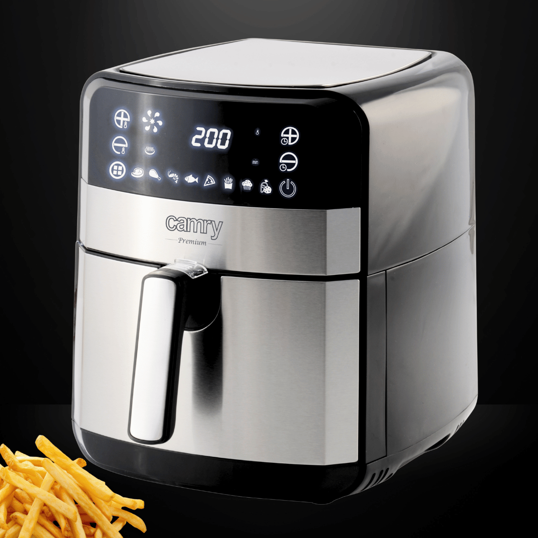 AirFryer | Friteuză cu Aer Cald 5L - Putere Max 2500W - 9 Programe de Gătit